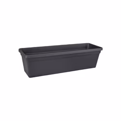 elho Green Basics Trough 50cm, Plastic, Black, Rectangle, Outdoor, 100%, 100%