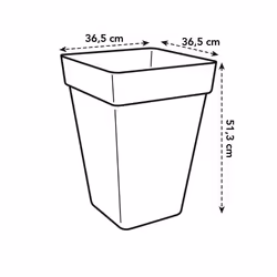 elho Loft Urban Square High 37cm - Additional view 5