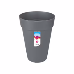elho loft urban round high 28 Outdoor Pot planter Freestanding Polypropylene (PP) Anthracite