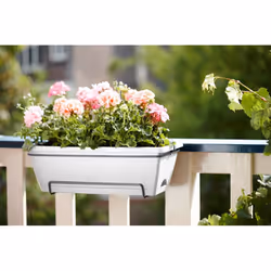 elho barcelona allin1 50cm Outdoor Pot planter Hanging Polypropylene (PP) White - Additional view 5
