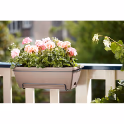 elho barcelona allin1 50cm Outdoor Pot planter Hanging Polypropylene (PP) Taupe - Additional view 4