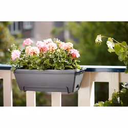 elho barcelona allin1 50cm Outdoor Pot planter Hanging Polypropylene (PP) Anthracite - Additional view 4
