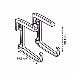 elho Gb Universal Brackets Synthetic 19cm