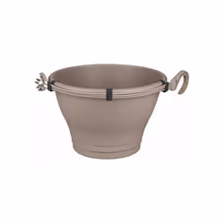 Elho corsica hanging basket 30cm planter - taupe