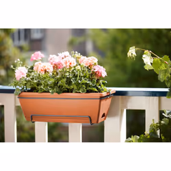 elho barcelona allin1 50cm Outdoor Pot planter Hanging Polypropylene (PP) Terracotta - Additional view 4