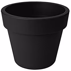 elho Green basics, Pot planter, Freestanding, Plastic, Black, Round, Outdoor