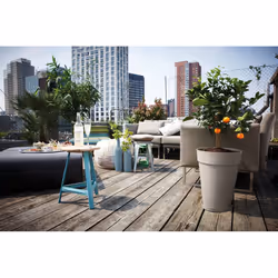 elho loft urban round high 35 Outdoor Pot planter Freestanding Polypropylene (PP) Grey - Additional view 4