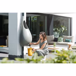Elho Pure Raindrop - Rainbarrel - Ochre - Outdoor - 70 Litres
