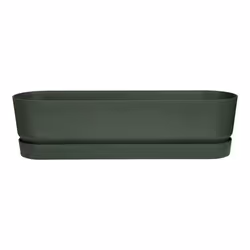 elho Greenville Trough Long 70cm, Plastic, Green, Oval, Outdoor, 100%, 100%