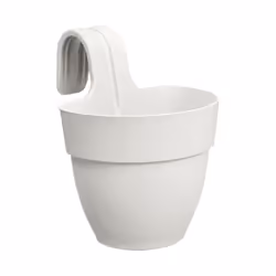 elho Vibia Campana Easy Hanger Small, Plastic, White, Round, Outdoor, 100%, 100%