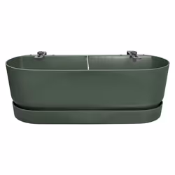 elho Greenville Easy Balcony 52cm, Plastic, Green, Rectangle, 100%, 100%, 15 L