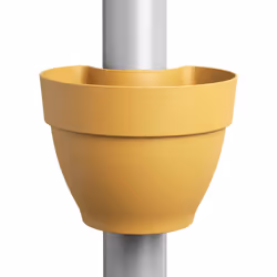 elho Vibia Campana Drainpipe Clicker 22cm, Yellow, Plastic, Round, 100%, 100%, 190 cm