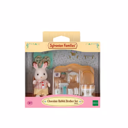 Sylvanian Families Chocolate Rabbit Brother Set (Washroom)