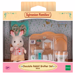 Sylvanian Families Chocolate Rabbit Brother Set (Washroom)