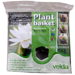 VELDA WOVEN FLEXIBLE PLANT BASKET ROUND SQUARE GARDEN POND WATER FEATURE FISH - 18 x 18 x 18cm Square