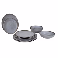 Bo-Camp Halo, Grey, Terracotta, Melamine, 4 person(s), 4 bowls, 4 pc(s), 2.7 kg
