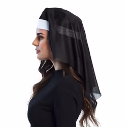 Boland 01096 Fancy dress nun hood Adult Female