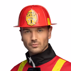 Boland 01387, Fancy dress helmet, Adult, Male, Foam, Polypropylene (PP), Red, Yellow, 160 g