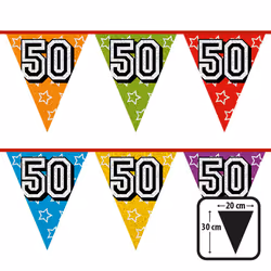 Boland 30050, Bunting banner, Polypropylene (PP), Multicolour, 200 mm, 300 mm, 50 g