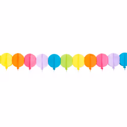 Boland 30616, Garland, Cotton, Paper, Multicolour, 4 m, 190 mm