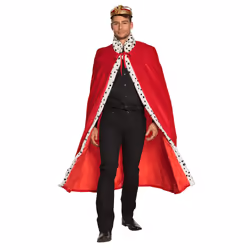 Boland 36100, Fancy dress cape, Adult, Male, Polyester, Red, 510 g