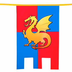 Boland PE bunting Knights & dragons - Additional view 2