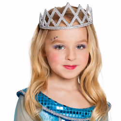 Boland 44074, Fancy dress crown, Child, Girl, Polystyrene, Silver, CE