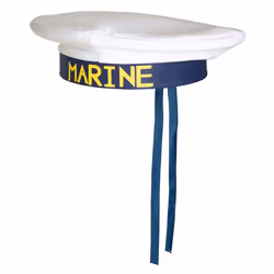 Boland 44368, Any gender, Marine, Sailor, Polyester, Blue, White, Yellow, 250 mm