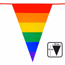 Boland 44720, Bunting banner, Polyester, Multicolour, Pattern, 300 mm, 450 mm