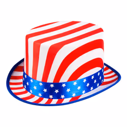Boland 8712026449634, Fancy dress hat, Adult, Any gender, Polyester, Polyvinyl chloride (PVC), Blue, Red, White, 240 mm