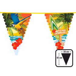 Boland 52465, Bunting banner, Polyethylene, Multicolour, 85 g, 6 m, 330 mm