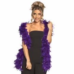Boland 52604, Fancy dress boa, Adult, Any gender, Cotton, Feather, Purple, 112 g