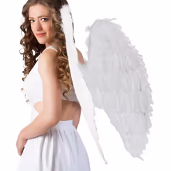 Boland 52802, Fancy dress wings, Adult, Female, Feather, Iron, Paper, Polyester, White, 700 g