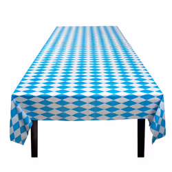 Boland 54256, Rectangular, Blue, White, Polyethylene, Tablecloth, 130 x 180 cm, 116 g