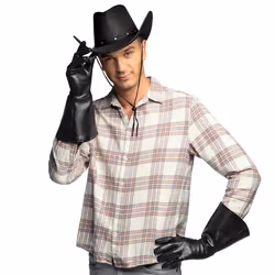 Boland 54324, Fancy dress gloves, Adult, Male, Polyurethane, Black, 116 g
