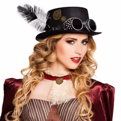 Boland 54502, Fancy dress hat, Adult, Any gender, Feather, Polycarbonate (PC), Polyester, Polyethylene, Black, 250 g