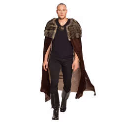 Boland 71015, Fancy dress cape, Adult, Female, Polyester, Brown, 1500 mm