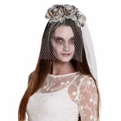 Boland 72127, Fancy dress diadem, Adult, Female, Acrylonitrile butadiene styrene (ABS), Polyester, Polystyrene, White, 83 g