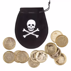 Boland 74300, Pirate, Pirate, Polypropylene (PP), Polyurethane, Black, Gold, White, 130 mm, 210 mm