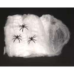 Max Bersinger 842-10-072, Fancy dress spider web, Adult, White, 20 g