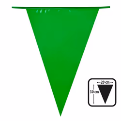 Boland 74754, Bunting banner, Polyethylene, Green, 200 mm, 10000 mm, 300 mm