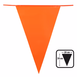 Boland 74756, Bunting banner, Polyethylene, Orange, 200 mm, 10000 mm, 300 mm