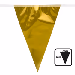 Boland 74766, Bunting banner, Polyethylene, Gold, 10000 mm, 65 g, 230 mm