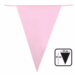 Boland 74788, Bunting banner, Polyester, Pink, 300 mm, 10000 mm, 450 mm