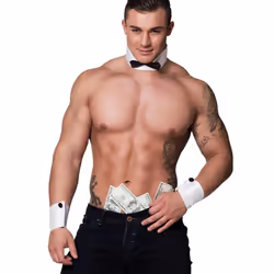 Boland 81030, Fancy dress bow tie, Adult, Male, Polyester, Black, White, 50 g