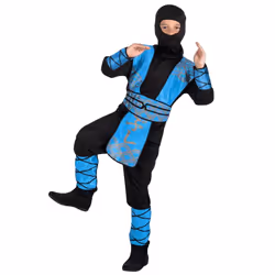 Boland 82191, Fancy costume, Child, Male, Other, Ninja, Black, Blue