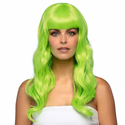Boland 85874, Fancy dress wig, Adult, Female, Polyester, Green, 275 g