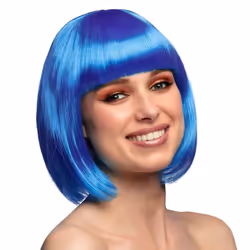 Boland 85896, Fancy dress wig, Adult, Female, Polyester, Blue, 225 g