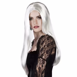Boland 86098, Fancy dress wig, Adult, Female, Polyester, White, 260 g