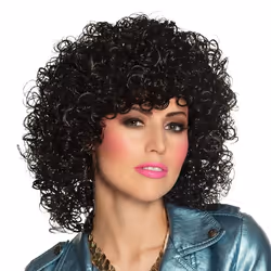 Boland 86240, Fancy dress wig, Adult, Female, Polyester, Black, 250 g